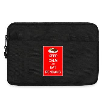 Bleiben Sie ruhig und essen Sie Rendang - Laptoptasche 13" - Schwarz - Vorne