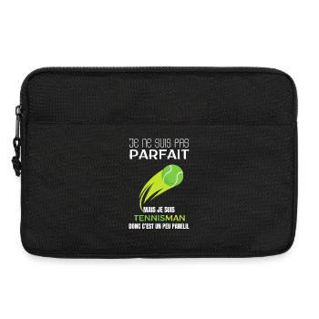 Tennisman Pas Parfait - Sacoche pour ordinateur portable 13 pouces - noir - Devant