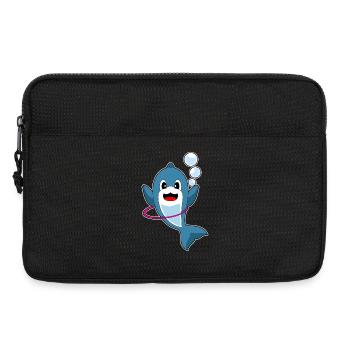 Dolphin Fitness Hoop Workout Gymnastics - Laptop bag 13" - black - Front
