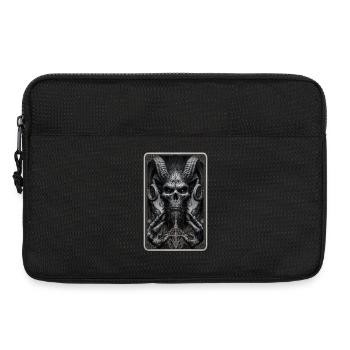 Dämon mit Hörnern und Pentagramm - Laptoptasche 13" - Schwarz - Vorne