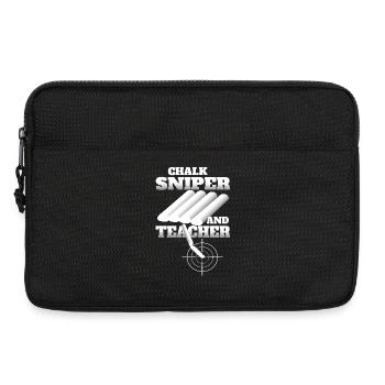 Chalk Sniper and Teacher - Laptop bag 13" - black - Front