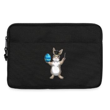 Hase Ostern Lehrer - Laptoptasche 13" - Schwarz - Vorne