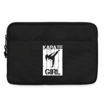 Karate Girl - Laptop bag 13" - black - Front