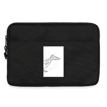 Humpback Whale B - Laptop bag 13" - black - Front