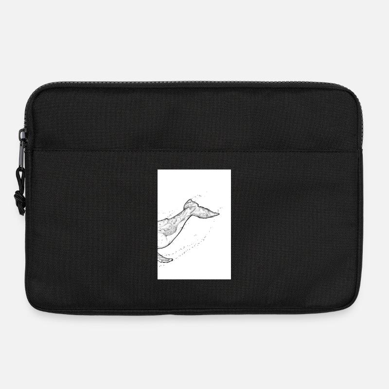 Baleine à bosse B - Sacoche pour ordinateur portable 13 pouces - noir