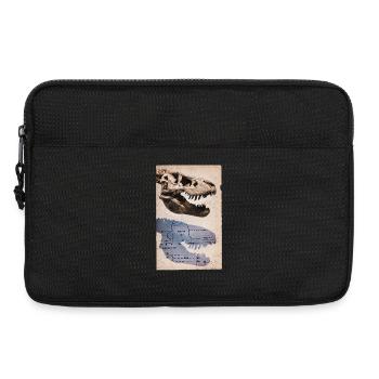 Vintage T-Rex Skull Dinosaur Fossil Tyrannosaurus - Laptop bag 13" - black - Front