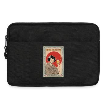 Retro Poster Geisha Golden Ale Best Beer - Laptoptasche 13" - Schwarz - Vorne