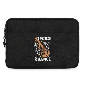 Geigenspieler Geiger - Laptoptasche 13" - Schwarz - Vorne
