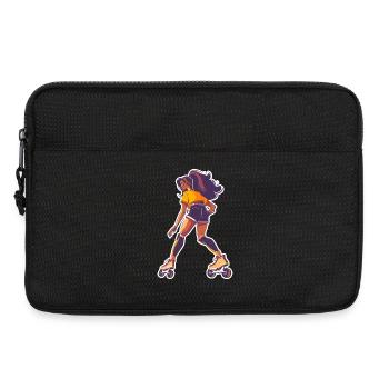 Rollschuhläuferin - Laptoptasche 13" - Schwarz - Vorne