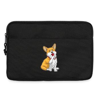 Corgi Schiedsrichter Pfeife - Laptoptasche 13" - Schwarz - Vorne
