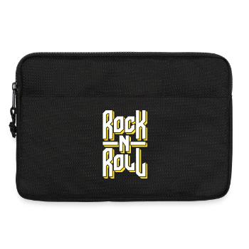 Bold Rock and Roll Typography Design - Laptop bag 13" - black - Front