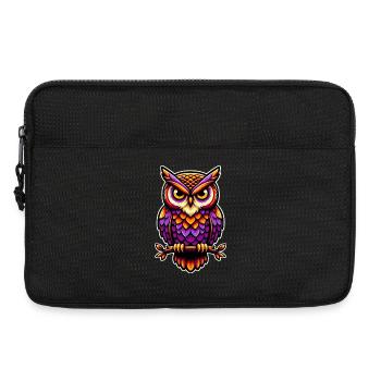 Owl - Laptop bag 13" - black - Front