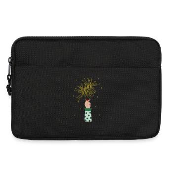 Faites un vœu - Bonne chance - Cadeaux pour vous - Sacoche pour ordinateur portable 13 pouces - noir - Devant