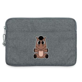 Pferd - Laptoptasche 13" - Grau meliert - Vorne