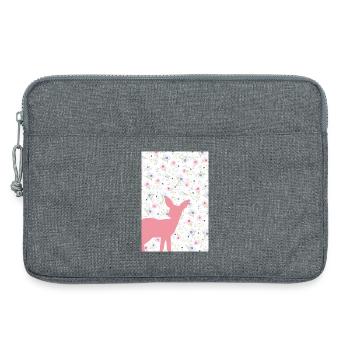 Poster Rehkitz - Laptoptasche 13" - Grau meliert - Vorne