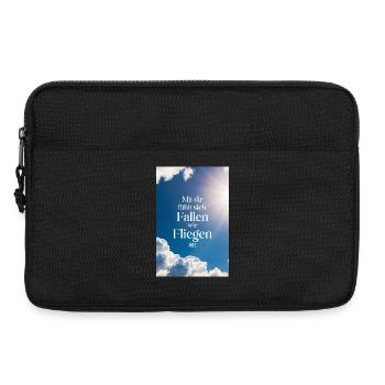 Avec vous, tomber c’est comme voler - Affiche - Sacoche pour ordinateur portable 13 pouces - noir - Devant