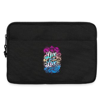 Live and Let Live - Vivre et laisser Vivre - Laptop bag 13" - black - Front