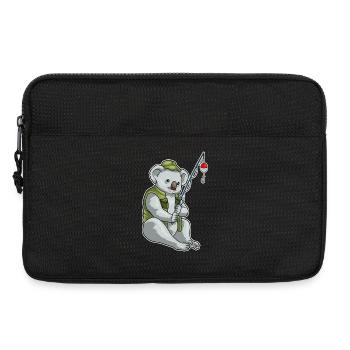 Pêche à la canne à pêche du pêcheur koala - Sacoche pour ordinateur portable 13 pouces - noir - Devant