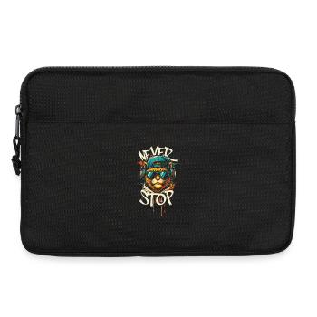 Cat Head Graffiti Hip-Hop - Laptop bag 13" - black - Front