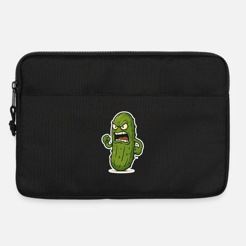 Gurken-Attacke - Laptoptasche 13" - Schwarz