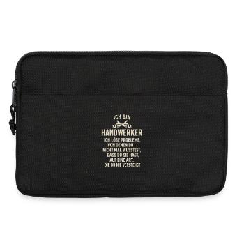 Ich bin Handwerker - Laptoptasche 13" - Schwarz - Vorne