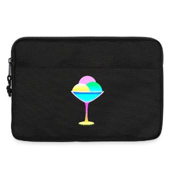 Sundae à la crème glacée sucrée et colorée - Summery Treat - Sacoche pour ordinateur portable 13 pouces - noir - Devant