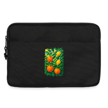 Der Traum von Zitrushainen - Laptoptasche 13" - Schwarz - Vorne