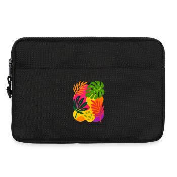 Tropischer Rausch - Laptoptasche 13" - Schwarz - Vorne
