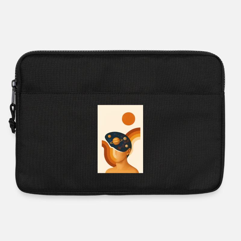 Abstraktes Genie - Laptoptasche 13" - Schwarz