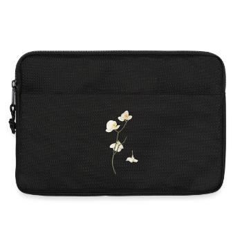 Elegant White Orchid Flower - Laptop bag 13" - black - Front