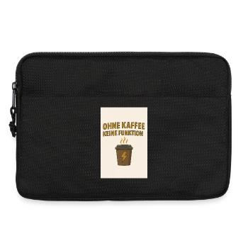 Kaffeekultur Humor Design - Laptoptasche 13" - Schwarz - Vorne