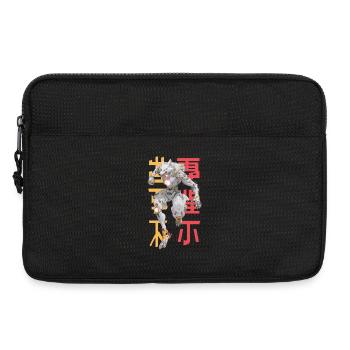 Futuristischer Wolf Mecha-Design - Laptoptasche 13" - Schwarz - Vorne