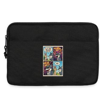 Too Hot Coffee Witz-Comic – lustiges Geschenk - Laptoptasche 13" - Schwarz - Vorne