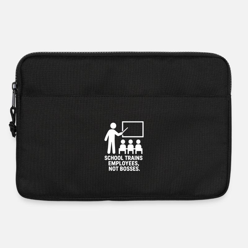 Weiße Schule bildet Mitarbeiter aus, nicht Chefs - Laptoptasche 13" - Schwarz