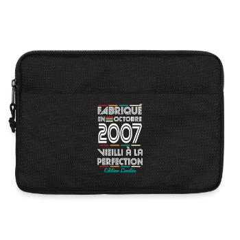 18th Birthday - Made in October 2007 - Laptop bag 13" - black - Front