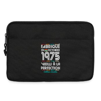50. Jahrestag – Hergestellt im Oktober 1975 - Laptoptasche 13" - Schwarz - Vorne