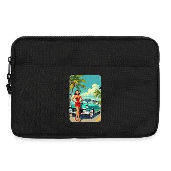 Retro Glamour & Muscle Car R01 - Laptoptasche 13" - Schwarz - Vorne