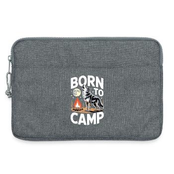 Born to Camp - Laptop bag 13" - heather grey - Front