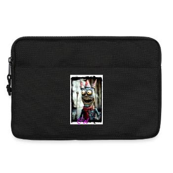 Fantasy Monster Kerl mit Zauberhut Puppe König - Laptoptasche 13" - Schwarz - Vorne