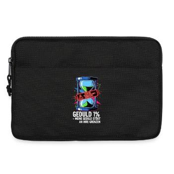 Geduld 1% Sanduhr Illustration - Laptoptasche 13" - Schwarz - Vorne