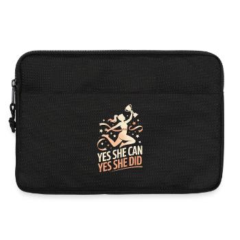  Yes She Can Yes She Did Women Empowerment Women's - Laptoptasche 13" - Schwarz - Vorne