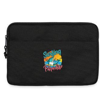 SurferHai Urlaubsmotiv - Laptoptasche 13" - Schwarz - Vorne
