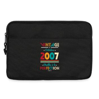 18th Birthday - Vintage - October 2007 - Laptop bag 13" - black - Front
