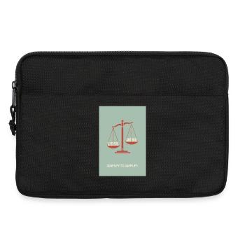 Less is More – Balance Poster Design - Laptop bag 13" - black - Front