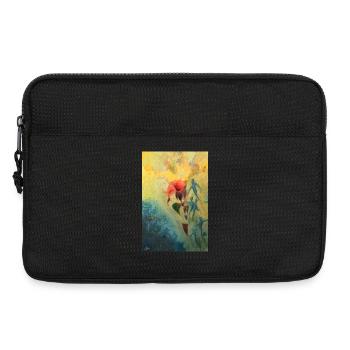 Abstract Floral Scene - Laptop bag 13" - black - Front