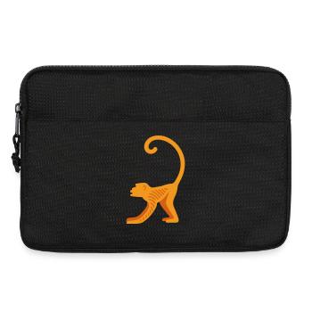 Orangutan line logo - Laptop bag 13" - black - Front