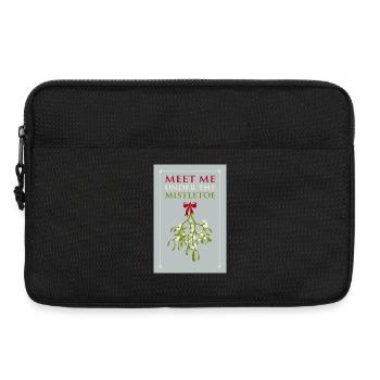 Meet Me Under The Mistletoe - Noël romantique - Sacoche pour ordinateur portable 13 pouces - noir - Devant