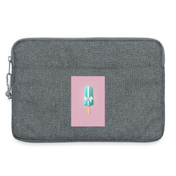 Eis am Stiel Geburtstags Geschenk - Laptoptasche 13" - Grau meliert - Vorne