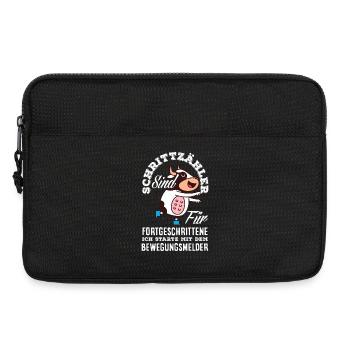 Podomètre? J’utilise le détecteur de mouvement - Sacoche pour ordinateur portable 13 pouces - noir - Devant