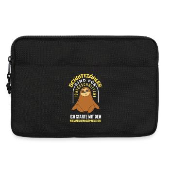 Podomètre? J’utilise le détecteur de mouvement - Sacoche pour ordinateur portable 13 pouces - noir - Devant
